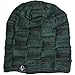 Cool Men Roll Knit Beanie Rectangular Winter Skullcap Top Hat B816 (B5816-Green (Warmer)
