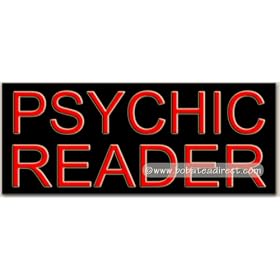 Psychic Reader Neon Sign (13"H x 32"L x 3"D)