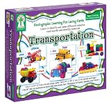Transportation [With 6 Lacing Cards and 6 Vehicle Word Tags, Multicolored Laces]