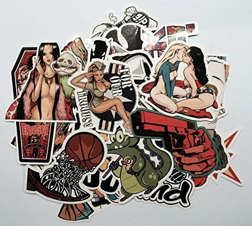 50pcs Fixed Vinyl Decal Graffiti Sticker Bomb Laptop Skate Waterproof Stickers