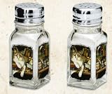 Salt and Pepper Shakers ~ Literary Cat  ~ code 250