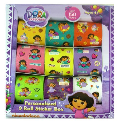 Dora The Explorer Sticker Rolls - Dora The Explorer Rolled Sticker Box (9rolls)