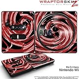 DJ Hero Skin Alecias Swirl 02 Red fits Nintendo Wii DJ Heros (DJ HERO NOT I ....