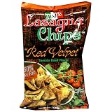 A & J's Lasagna Chips, Red Velvet Tomato Basil Flavor, 5 Ounce Bags (Pack of 6)