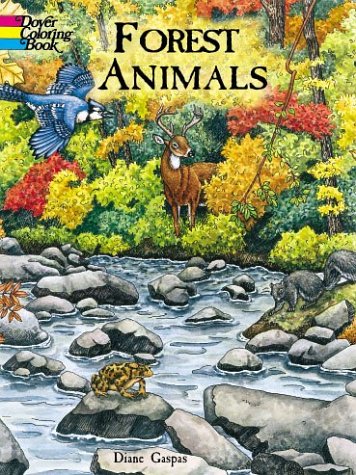 Books: Forest Animals Coloring Book  Dover Coloring Book 