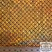 Big Fish Scale Gold Stretch Spandex 58 Inches Wide Fabric by The Yard (F.E.