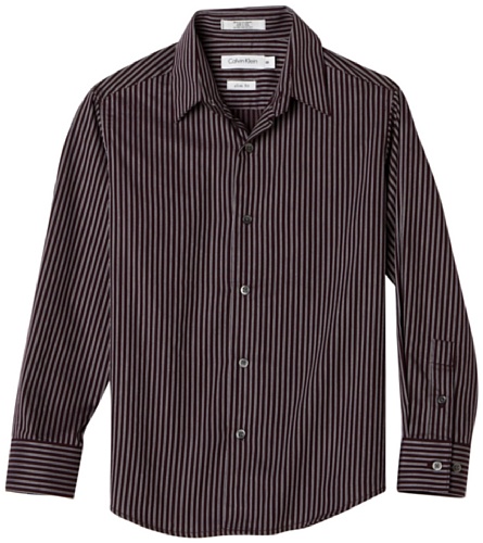 Calvin Klein Boys 8-20 Stripe Woven Shirt