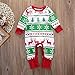 Baby Boys Girls Long Sleeve Christmas Snowflake Reindeer Print Romper (80 (6-12M), Green)