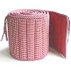 Tadpoles Classics Gingham Crib Bumper, Red