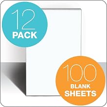 TOPS Second Nature Recycled Scratch Pad, Unruled, 5 x 8 Inches, 100-Sheet Pad (12 Pads per Pack) (74717)