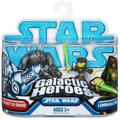 61Ka bjWfJL Star Wars 2009 Galactic Heroes 2 Pack Luminara and Super Battle Droid