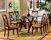 7pc Star Hill Collection Contemporary Dining Table & Chairs Set