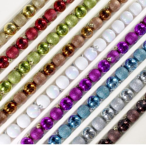 Get Pack of 648 Shiny & Glitter Multi-Color Shatterproof Christmas Ball
Ornaments 2" with best price
