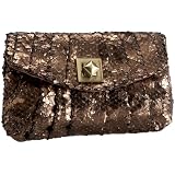 Jessica McClintock Snake-Embossed Clutch