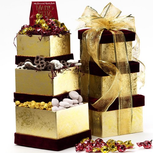 All Sweets and Treats Gift Tower - Gourmet Food Gift Basket