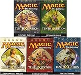 Magic The Gathering - 10th / Tenth Edition Theme Deck Set of 5