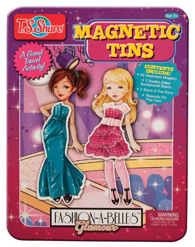 T.S. Shure Fashion-A-Belles Glamour Magnetic Tin Playset