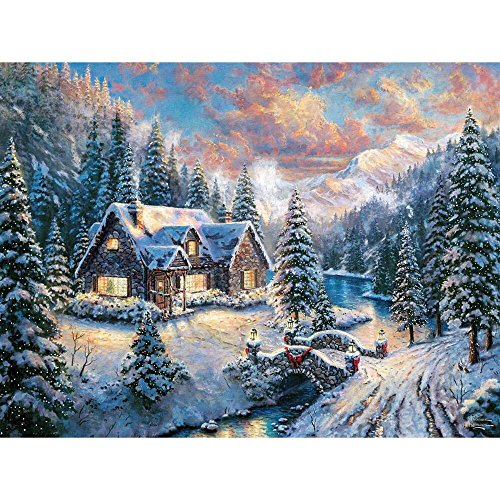 Ceaco Thomas Kinkade - High Country Christmas - Holiday Puzzle (1000 Piece)