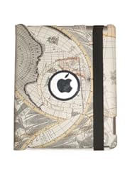 iPad 2 Stylish Map Pattern 360° Rotating Smart Cover PU Leather Case w/ Rotating Stand (For iPad 2 only, will not fit iPad 3)