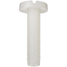 Nylon 6/6 Machine Screw, Binding Head, Combination Phillips-Slotted Drive