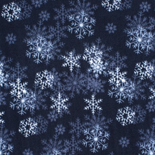 Baum Textiles WinterFleece Dark Blue Blizzard Yard