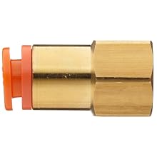 SMC KQ2F PBT One-Touch Tube Fitting, Adapter, Tube OD x NPT Female with Brass Threads