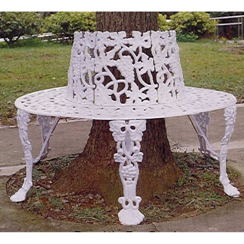 Tree Bench (White) (27H x 52W x 52D)