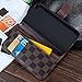 RAYTOP iPhone 6s Case Leather Cover for Apple iPhone 6 4.7 Regular Size Kickstand Brown Leather Checker Plaid Striped Magnetic Hand Strap Wristlet Slim Men Guys Gift Classy Decent Business Style New