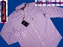 Mens Ben Sherman Shirt 'House Check' Long Sleeve with Button Down Collar - Mod Fit