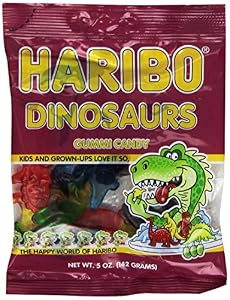 Haribo Dinosaurs Candy, 5-Ounce (Pack of 12)