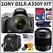 Sony Alpha DSLR-A330Y 10.2MP Digital SLR Camera Kit with Sony 18-55mm & 55-200mm Lenses + Sony Alpha Case + 8GB Photography Accessory Kit