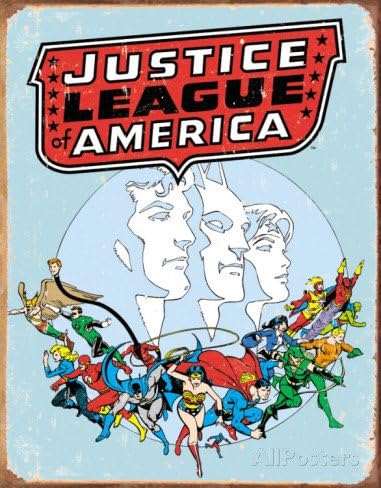 Cheap Custom Justice League Retro Classic Bedroom Setting Home Decoration Photo Print Posters Size 50*75 Cm Wall Sticker 20 X 30 Inch