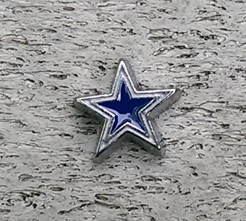 Dallas Cowboys Football Floating Living Memory Locket Scrapbook Charm - FREE SHIPPING