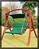 Outsunny Cypress Wooden Garden Patio Swing Bench Chair W/canopy 0115