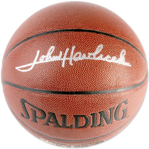 Mounted Memories Boston Celtics John Havlicek Autographed Spalding Indoor/Outdoor Basketball