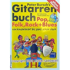 Peter Bursch's Gitarrenbuch (+CD und DVD) und Plektrum. Mit bekannten Liedbeispielen aus Pop,Folk,Rock und Blues. Von kinderleicht bis ganz sch�n stark und alles ohne Noten (Taschenbuch) (Noten/Sheetmusic)