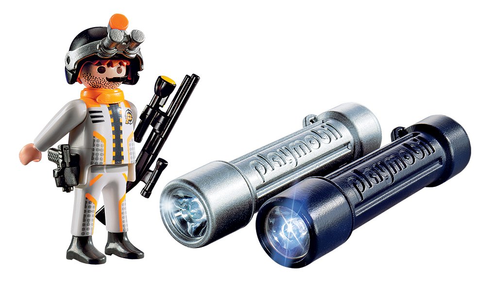 Amazon.com: PLAYMOBIL Headlight with Spy Team Agent: Toys & Games