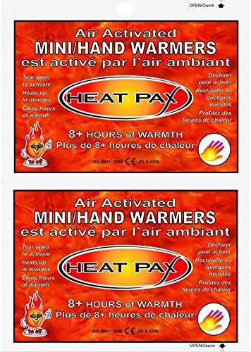 HEAT PAX 8+ HOUR HAND WARMERS - 10 PAIR PACK