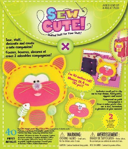 Westrim Crafts Sew Cute Craft Box Kit Makes 2 Cat