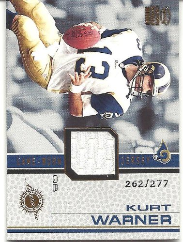 Kurt Warner 2001 Crown Royale Game Worn Jersey Card #15 262/277 St. Louis Rams