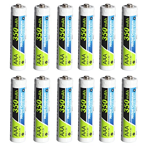 PowerDriver 350mAh AAA Rechargeable NiCD Battery (12 Piece)