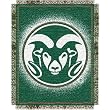 Colorado State Rams NCAA Triple Woven Jacquard Throw (019 Focus) (48x60")"