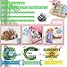 PurryRing Natural Air Purifying Bamboo Charcoal Deodorizer Bag - Most Effective Odor Remove - Portable Air Freshener for Fridge, Freezers, Closet, Car & Shoes (100g X 4 Pack + Receive a Free 1 Pack)