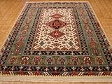 8'2 x 11'6 Ivory Persian Shiraz Rug