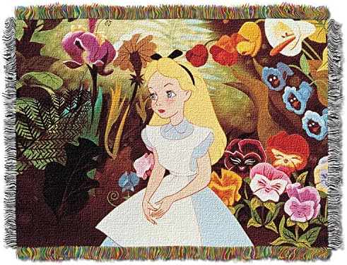 Super Soft Fuzzy Fur Warm Alice in Wonderland Plush Throw Blanket 50 X 80 inches