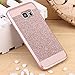 Galaxy Note 7 Case,Inspirationc® Beauty Luxury Diamond Hybrid Glitter Bling Hard Shiny Sparkling with Crystal Rhinestone Cover Case for Samsung Galaxy Note 7--Rose Gold