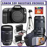 Canon EOS 50D Digital SLR (Camera Body) + Canon EF-S 18-135mm f/3.5-5.6 IS Lens + Canon EF 70-300mm f/4-5.6 IS USM Lens + 8GB CF + Willoughby's Shooters Package