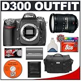 Nikon D300 Digital SLR Camera with Nikon 18-200mm VR DX Lens + 8GB CF Memory Card + EN-EL3e Battery + Case + Cameta Bonus Accessory Kit