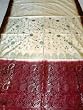Zari Sari Bollywood Ivory Wedding Silk Sari Material
