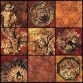 Voltaire Rosette Canvas Giclee - 16x16"
